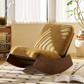 Comfortable Glider Rocking Chair, High-Quality Upholstery Glider Chair, Solid Wood Frame