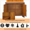 40" Console Table with Storage Shelf, Retro Entryway Table with Adjustable Storage Shelf, Sofa Couch Table for Hallway, Entry Way, Living Room, Foyer,