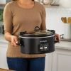 6qt Programmable Cook & Carry Slow Cooker Black