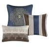 7 Piece Jacquard Comforter Set with Throw Pillows