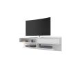 Manhattan Comfort Astor 70.86 Modern Floating Entertainment Center 1.0 with Media Shelves in White