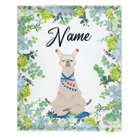 Personalized Name Flannel Milestone Blanket (Option: 9style-100X120cm)