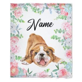 Personalized Name Flannel Milestone Blanket (Option: 14style-100X120cm)