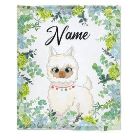 Personalized Name Flannel Milestone Blanket (Option: 7style-100X120cm)