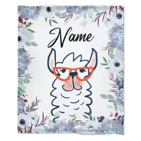 Personalized Name Flannel Milestone Blanket (Option: 10style-100X120cm)