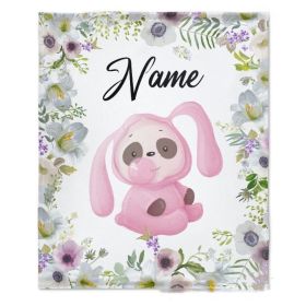 Personalized Name Flannel Milestone Blanket (Option: 22style-100X120cm)