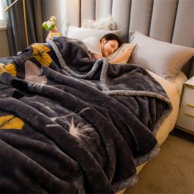 Winter Plush And Thick Warm Blanket (Option: Ginkgo Leaf Dance-150x200cm)