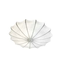 Japanese-style Silk Ceiling Lamp Nordic Living Room Lamps (Option: Silk Ceiling Light-Diameter 40cm White Light)