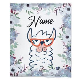 Personalized Name Flannel Milestone Blanket (Option: 10style-75X100cm)