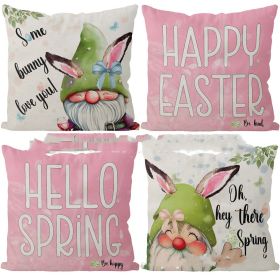 Spring Theme Blue Throw Pillowcase (Option: Suit 1-45X45CM)