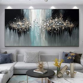 Handmade Oil Painting Abstract Texture Oil Painting On Canvas Large Wall Art Original White Painting Minimalist Art Custom Painting Modern Living Room (Style: 1, size: 50x100cm)